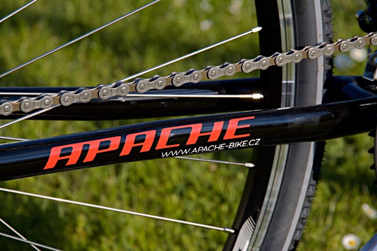 Detail rámu jízdního kola Apache